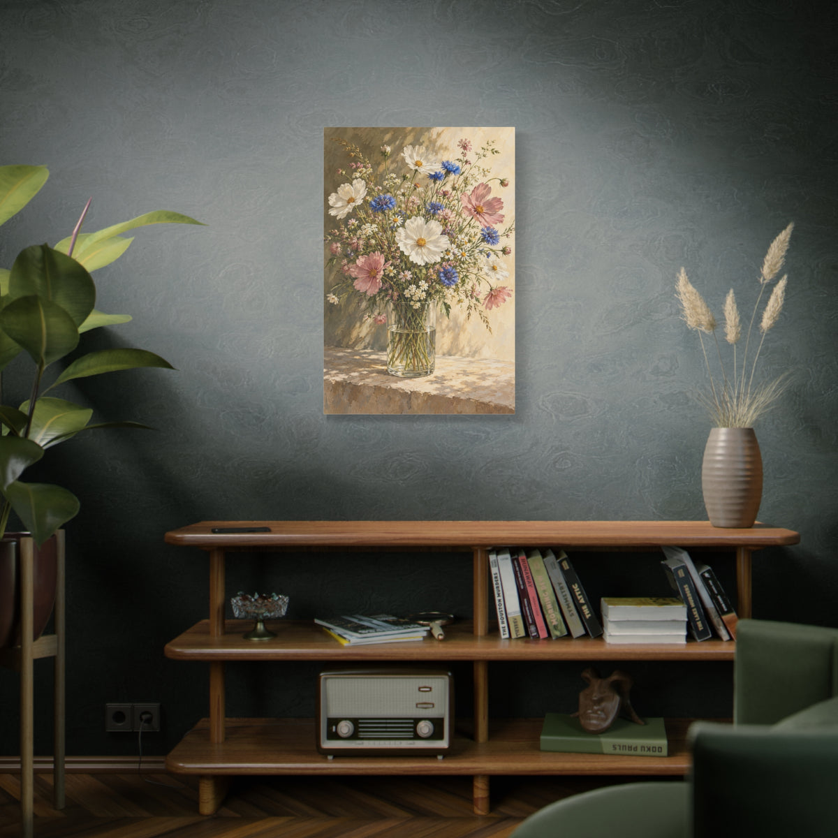 Wildflowers in Glass canvas wall art by MAK ATELIER