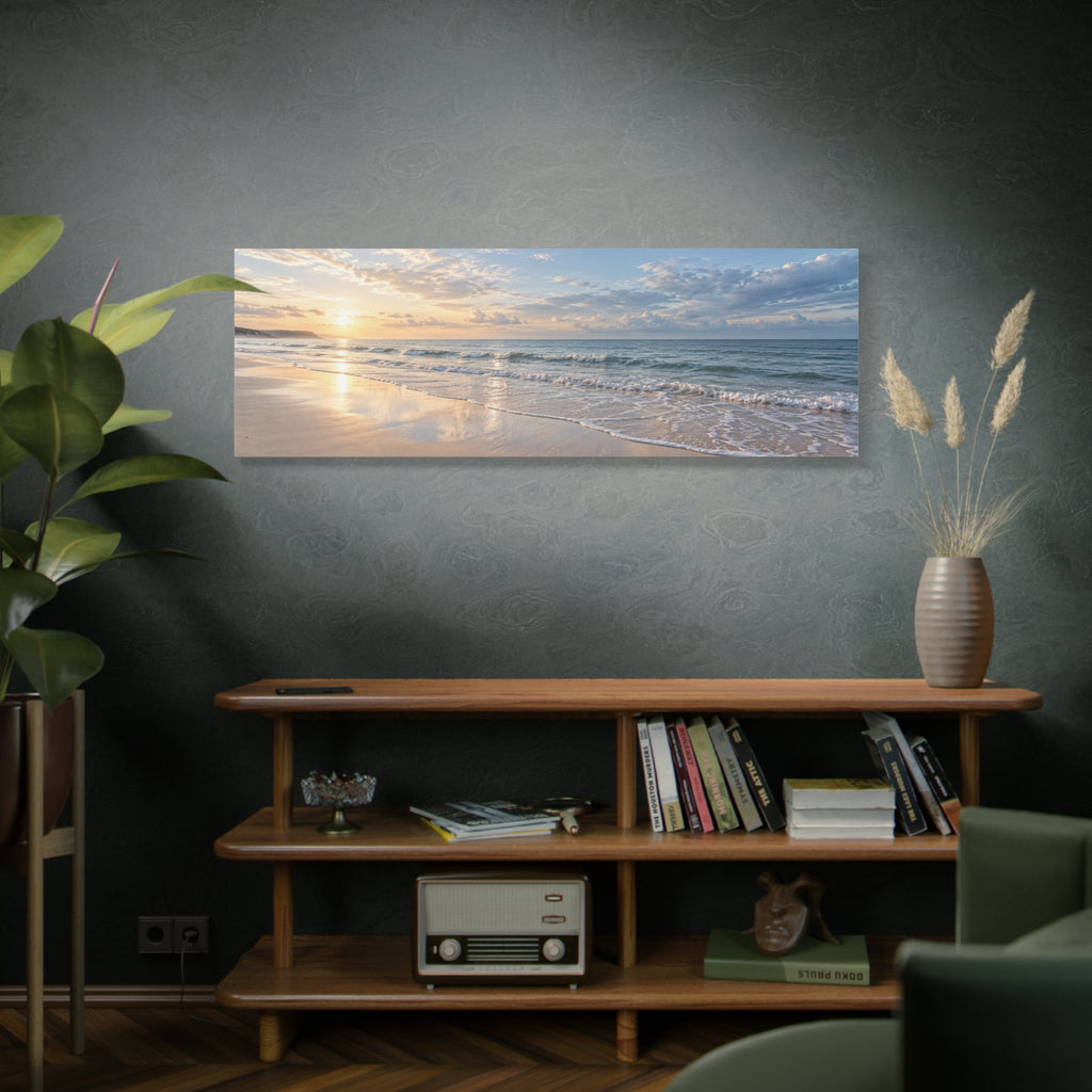 The Last Line of Sea canvas wall art by MAK ATELIER