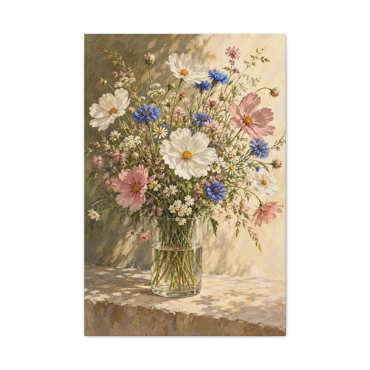 Wildflowers in Glass canvas wall art by MAK ATELIER
