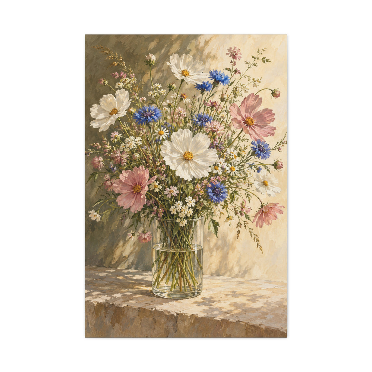 Wildflowers in Glass canvas wall art by MAK ATELIER