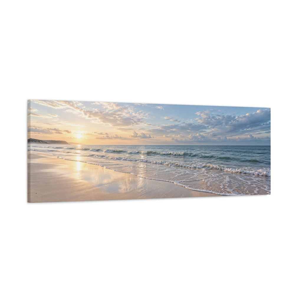 The Last Line of Sea canvas wall art by MAK ATELIER