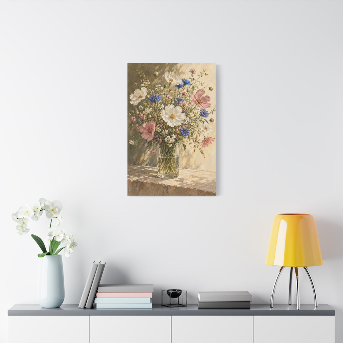 Wildflowers in Glass canvas wall art by MAK ATELIER