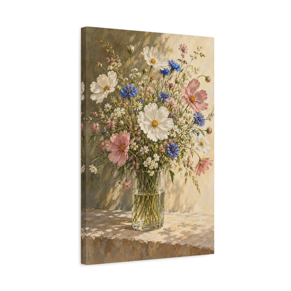 Wildflowers in Glass canvas wall art by MAK ATELIER