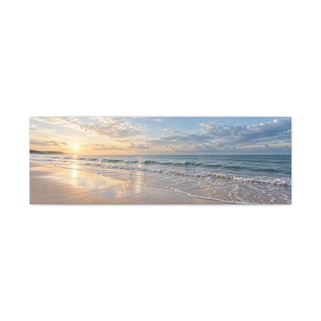 The Last Line of Sea canvas wall art by MAK ATELIER