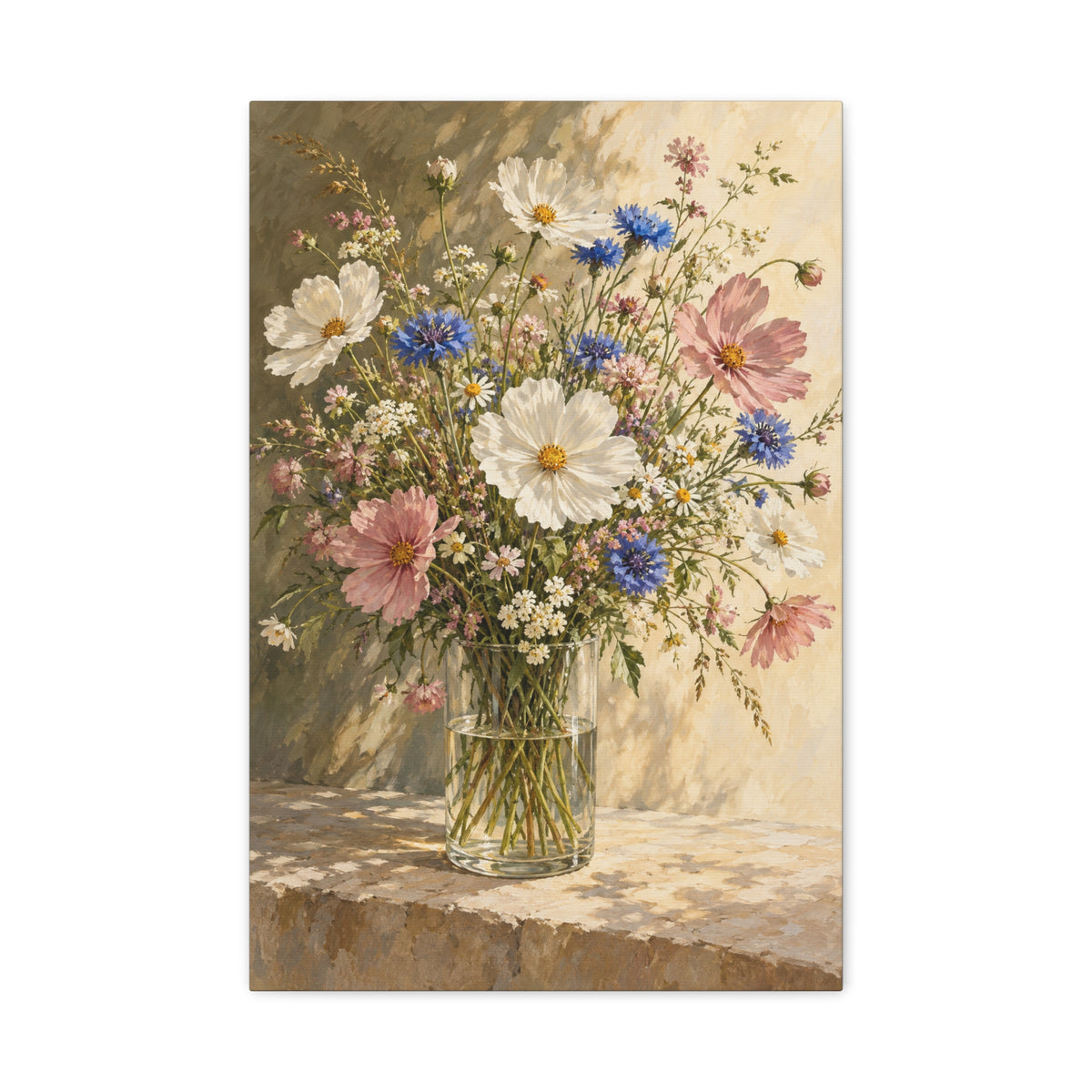 Wildflowers in Glass canvas wall art by MAK ATELIER